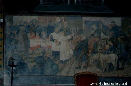 Fresque reprsentant cette vieille coutume